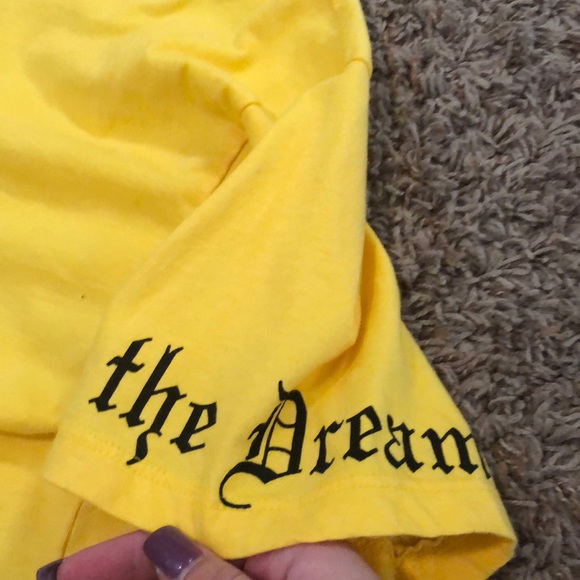 Yellow short sleeve crop top - Picture 3 of 3